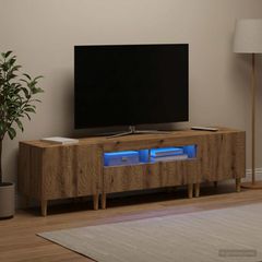 3 Τεμάχια LED Τηλεοπτική Ντουλάπα DELFT Artisan Δρυς 3416771