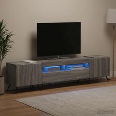 3 Τεμάχια LED Τηλεοπτική Ντουλάπα BREDA 3 τμχ. Γκρι Sonoma 3416928