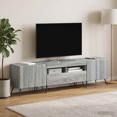 3 Τεμάχια LED Τηλεοπτική Ντουλάπα BREDA 3 τμχ. Γκρι Sonoma 3416929