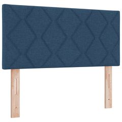 Κρεβάτι box spring με στρώμα Μπλε 90 x 190 cm Ύφασμα 3452833-thumb-4