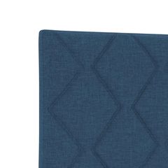 Κρεβάτι box spring με στρώμα Μπλε 90 x 190 cm Ύφασμα 3452833-thumb-9