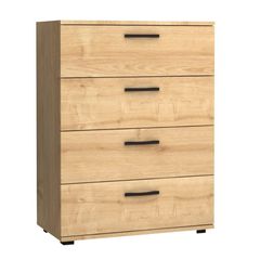 Συρταριέρα Velika Megapap χρώμα φυσικό οξιάς 73x44x96εκ.