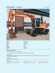 Εκσκαφέας Με Λάστιχα Hitachi 1998 FIAT FH 150W+FOYL EXTRA ΠΕΝΤΑΜΠΟΥΚΑΛΟ