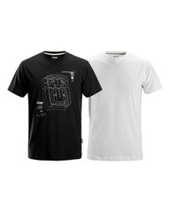 T-shirt 2522 Artwork Print Snickers Πακ.2τμχ Βαμβακερό Κωδικός 127169