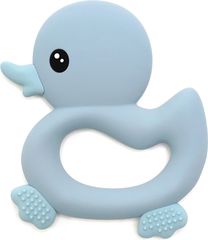 Magni – Teether ring with duck and tactile surfaces – Light Blue (5629)