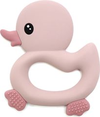 Magni – Teether ring with duck and tactile surfaces – Light Pink (5628)