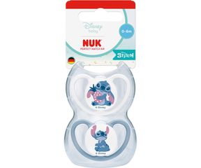 Nuk Πιπίλα Σιλικόνης Perfect Match Air 0-6m 2tmx Stitch