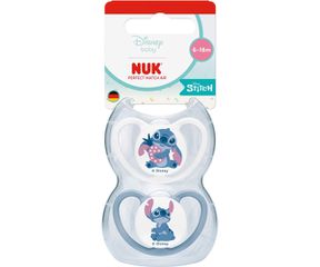 Nuk Πιπίλα Σιλικόνης Perfect Match Air 6-18m 2tmx Stitch