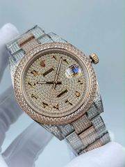 Rolex Datejust 40’ icedout Bustdown Moissante Superclone Quality Replica 1:1 Best Factory