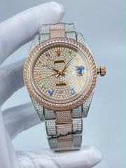 Rolex Datejust 40’ icedout Bustdown Moissante Superclone Quality Replica 1:1 Best Factory
