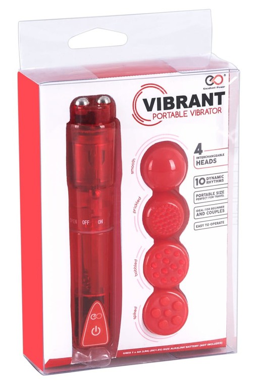 Vibrator with 4 Attachments