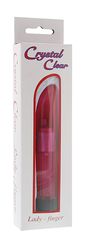 Crystal Ladyfinger Vibrator Pink-thumb-2