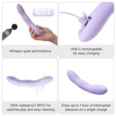 Svakom - Selena Heated Vibrator - Lavender-thumb-10
