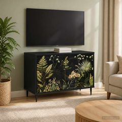 Ντουλάπι TV RHENEN 69 x 33 x 50,5 εκ. Μαύρη Δρυς 8007009