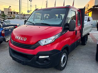 Διπλοκάμπινο Iveco 2017 DAILY 35S14 2.3cc ΚΑΡΟΤΣΑ ΠΙΣΩΚΙΝΗΤΟ 7ΘΕΣΙΟ L3H1 EURO6