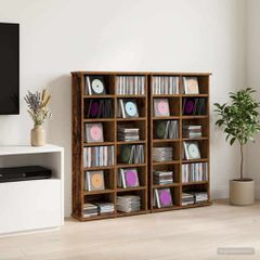 Ντουλάπα CD 2 τμχ. Ξύλο δρυός 60 x 17 x 92 εκ. 8012743