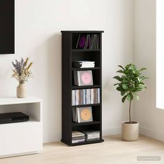 Ντουλάπα CD Μαύρη Δρυς 60 x 17 x 92 εκ. Επεξεργασμένο Ξύλο 8012748