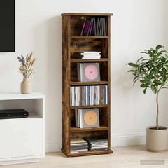 Ντουλάπα CD Καπνισμένο Ξύλο Δρυός 60 x 17 x 92 εκ. 8012754