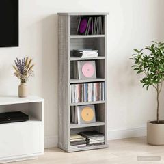Ντουλάπα CD Γκρι Sonoma 60 x 17 x 92 εκ. Επεξεργασμένο Ξύλο 8012756