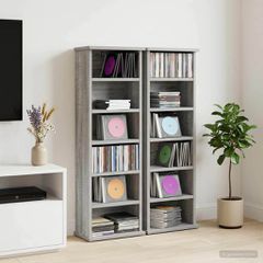 Ντουλάπα CD 2 τμχ. Γκρι Sonoma 60 x 17 x 92 εκ. 8012757