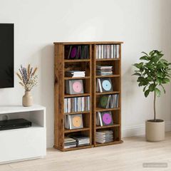 Ντουλάπα CD 2 τμχ. Ξύλο δρυός 60 x 17 x 92 εκ. 8012759