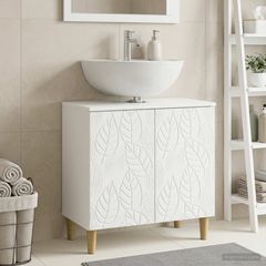 Ντουλάπα Νιπτήρα Mπάνιου DELFT Λευκό 59,5 x 31,5 x 59 εκ. 897005