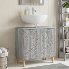 Ντουλάπα Νιπτήρα Mπάνιου DELFT Γκρι Sonoma 59,5 x 31,5 x 59 εκ. 897011