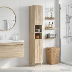 Ντουλάπι Μπάνιου με Ανοιχτό Ράφι DELFT Sonoma Δρυς 897037