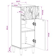 Ντουλάπι Αποθήκευσης Μπάνιου DELFT Artisan Δρυς 897054-thumb-8