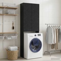 Ντουλάπα τουαλέτας DELFT Μαύρο 66 x 25,5 x 190 εκ. 897136