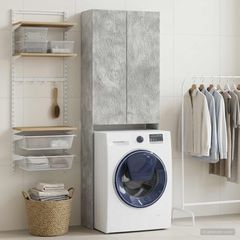 Ντουλάπα τουαλέτας DELFT Γκρι Σκυροδέματος 66 x 25,5 x 190 εκ. 897138