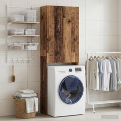 Ντουλάπα τουαλέτας DELFT Παλαιωμένο ξύλο 66 x 25,5 x 190 εκ. 897143