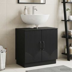 Ντουλάπα Νιπτήρα Mπάνιου HOORN Μαύρο 59,5 x 31,5 x 56 εκ. 897226