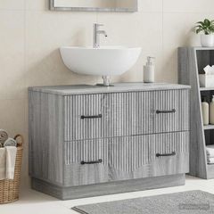 Ντουλάπα Νιπτήρα Mπάνιου HOORN Γκρι Sonoma 82 x 41 x 56 εκ. 897241