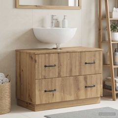 Ντουλάπα Νιπτήρα Mπάνιου HOORN Artisan Δρυς 82 x 41 x 56 εκ. 897244