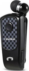 Fineblue F-Plus Bluetooth Clip-On Ακουστικό Handsfree με Δόνηση – Μαύρο