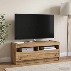 Ντουλάπα LED Τηλεόρασης Artisan Δρυς Επεξεργασμένο Ξύλο 897874
