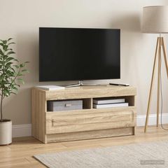 Ντουλάπα LED Τηλεόρασης Sonoma Δρυς Επεξεργασμένο Ξύλο 897877