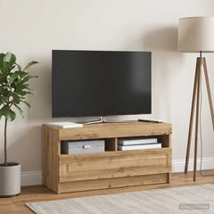 Ντουλάπα LED Τηλεόρασης Artisan Δρυς Επεξεργασμένο Ξύλο 897884