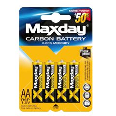 Μπαταρία Maxday άνθρακα AA στεγανή R6P 1.5V μεγάλης διάρκειας