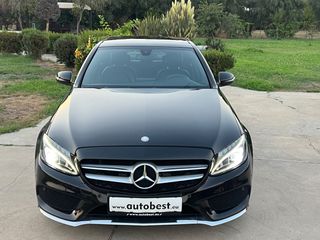Mercedes-Benz C 180 2016 AMG d BlueTEC Αυτόματο+Oροφή πανοραμική-thumb-4