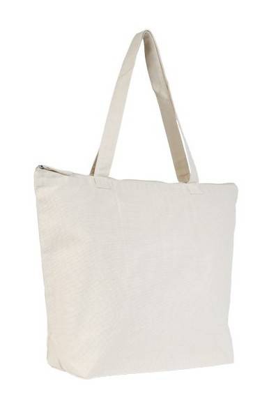 UBAG NEW YORK Τσάντα αγοράς με εσωτερική τσέπη 100% Βαμβάκι 51 x 38 x 15εκ 29L NATURAL
