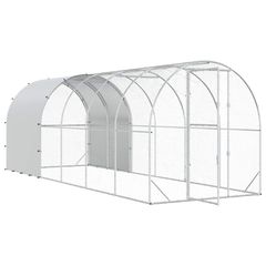 Κοτέτσι Ασημί 600 x 200 x 200 εκ. Γαλβανισμένος Χάλυβας 3434682-thumb-1