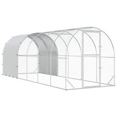 Κοτέτσι Ασημί 600 x 200 x 200 εκ. Γαλβανισμένος Χάλυβας 3434682