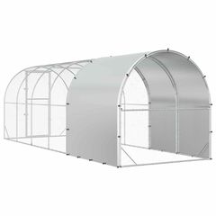 Κοτέτσι Ασημί 600 x 200 x 200 εκ. Γαλβανισμένος Χάλυβας 3434682-thumb-4