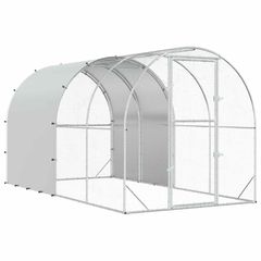 Κοτέτσι Ασημί 400 x 200 x 200 εκ. Γαλβανισμένος Χάλυβας 3434681