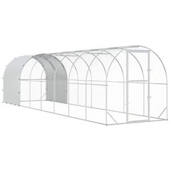 Κοτέτσι Ασημί 800 x 200 x 200 εκ. Γαλβανισμένος Χάλυβας 3434683-thumb-1