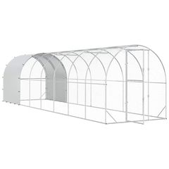 Κοτέτσι Ασημί 800 x 200 x 200 εκ. Γαλβανισμένος Χάλυβας 3434683-thumb-2