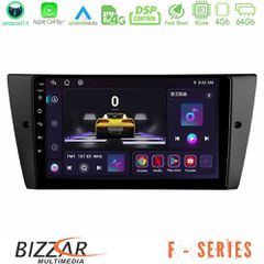 BIZZAR U-F-BM0751 F Series 8Core Android14 4+64GB BMW 3 Series 2006-2011 Navigation Multimedia Tablet 9" Με Carplay & Android Auto