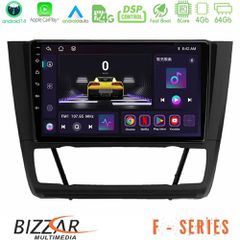 BIZZAR U-F-BM1012 F Series 8Core Android14 4+64GB BMW 1Series E81/E82/E87/E88 (AUTO A/C) Navigation Multimedia Tablet 9" Με Carplay & Android Auto